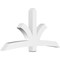 Ekena Millwork Davenport Architectural Grade PVC Gable Bracket, 84"W x 42"H x 6"D x 6"F, 12/12 Pitch GBP084X42X0606DAV00 - alternate 1